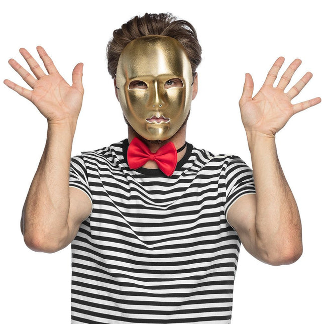 Gouden Masker Mime van Boland koop je bij Partywinkel