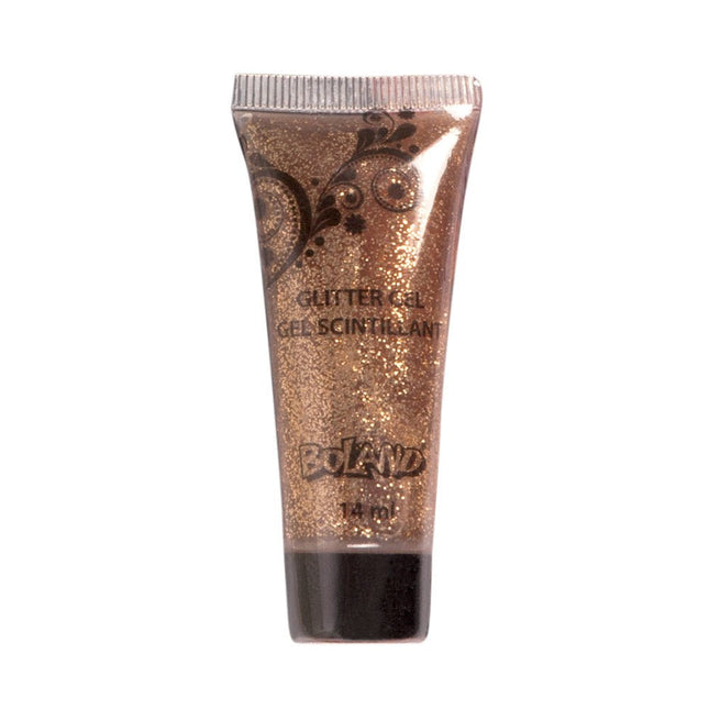 Gouden Schmink Glitter 14ml van Boland koop je bij Partywinkel