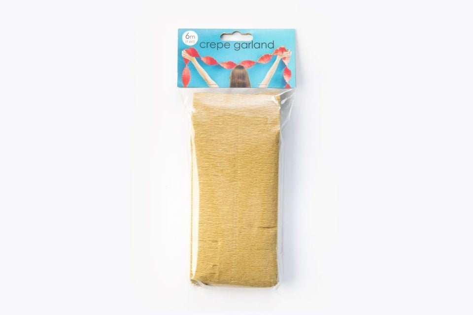 Gouden Slingers Crepe 6m van WeFiesta koop je bij Partywinkel