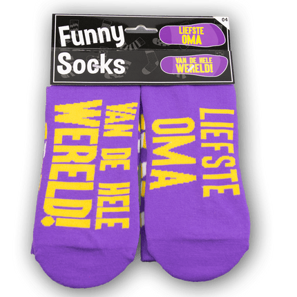 Grappige Sokken Oma 1 paar van Paper Dreams koop je bij Partywinkel