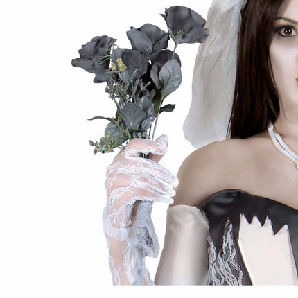 Grijze Halloween Nep Bloem 42cm van Fiestas Guirca koop je bij Partywinkel