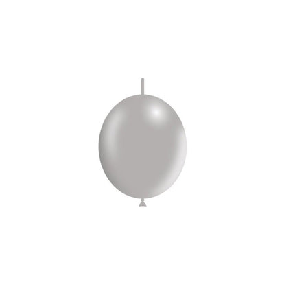 Grijze Knoopballonnen 15cm 100st van Balloonia koop je bij Partywinkel