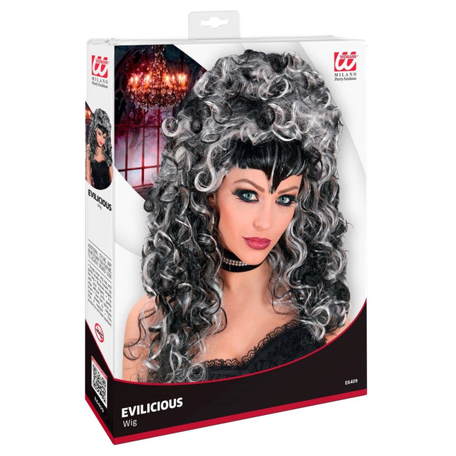 Grijze Pruik Krullen van Widmann koop je bij Partywinkel