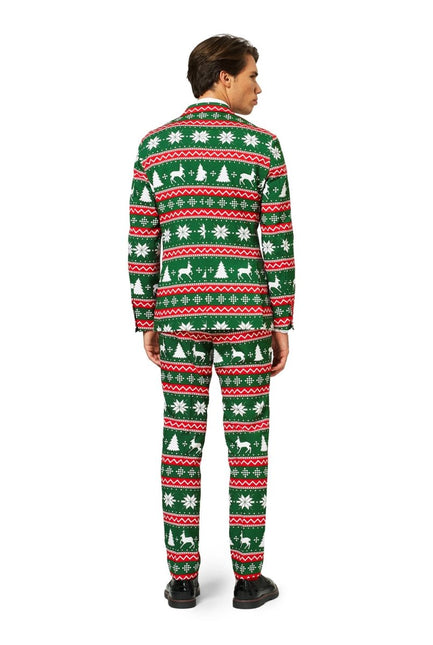 Groen Rode Pak Kerstmis van OppoSuits koop je bij Partywinkel
