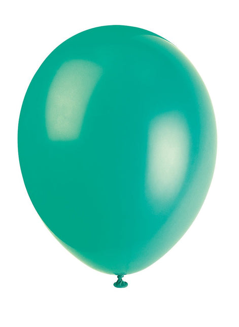 Groene Ballonnen Glans 30cm 10st van Unique koop je bij Partywinkel