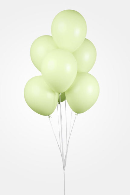 Groene Ballonnen Pastel Macaron 30cm 10st van WeFiesta koop je bij Partywinkel
