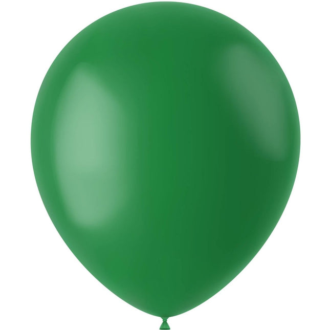 Groene Ballonnen Pine Green 33cm 10st van Folat koop je bij Partywinkel