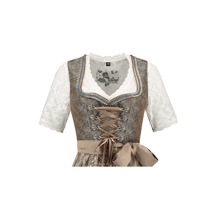 Groene Dirndl Jurk Oktoberfest Dames Jaquard van Haus Huberts koop je bij Partywinkel