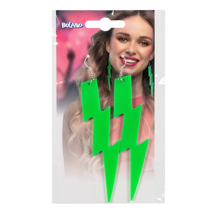Groene Oorbellen Bliksem Uv van Boland koop je bij Partywinkel