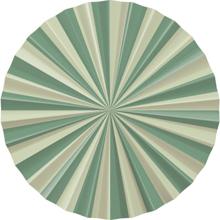 Groene Papieren Waaiers 35cm 3st van Folat koop je bij Partywinkel