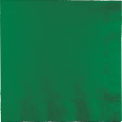 Groene Servetten 3 - Laags 33cm 50st van Creative Converting koop je bij Partywinkel
