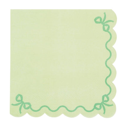 Groene Servetten Strik 33cm van Partydeco koop je bij Partywinkel
