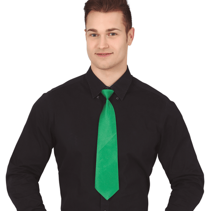 Groene Stropdas 47cm van Fiestas Guirca koop je bij Partywinkel