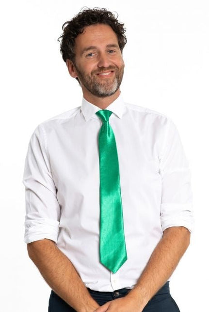 Groene Stropdas 50cm van Partychimp koop je bij Partywinkel