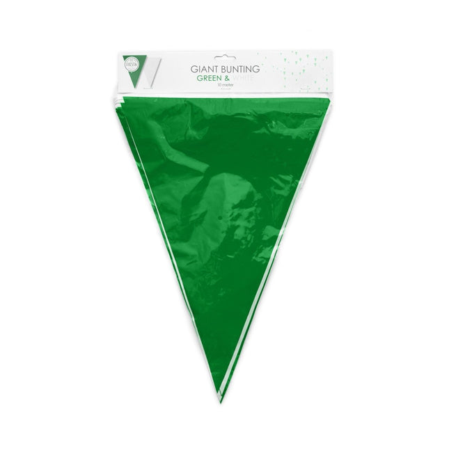 Groen/Wit XL Slingers 10m van WeFiesta koop je bij Partywinkel