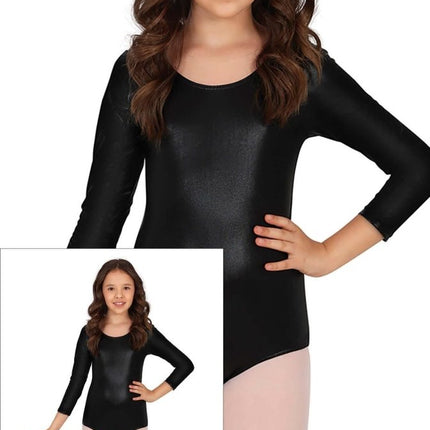 Gympakje Zwart Meisje Metallic van Fiestas Guirca koop je bij Partywinkel