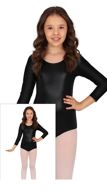 Gympakje Zwart Meisje Metallic van Fiestas Guirca koop je bij Partywinkel