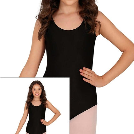 Gympakje Zwart Meisje Mouwloos van Fiestas Guirca koop je bij Partywinkel