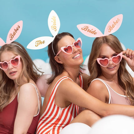 Haarbanden Bride Babes 6st van Partydeco koop je bij Partywinkel