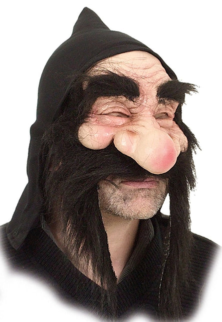 Halfgelaatsmasker Gnom, zwart van Orlob koop je bij Partywinkel