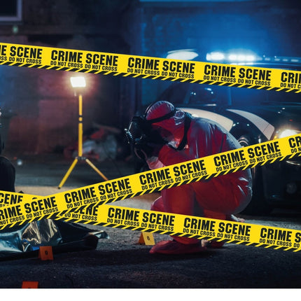 Halloween Afzetlint Crime Scene 6m van Fiestas Guirca koop je bij Partywinkel