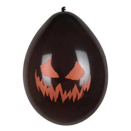 Halloween Ballonnen Creepy Pumpkin 25cm 6st van Boland koop je bij Partywinkel