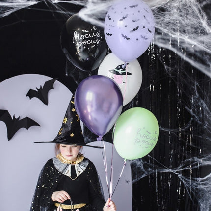 Halloween Ballonnen Hocus Pocus 30cm 6st van Partydeco koop je bij Partywinkel