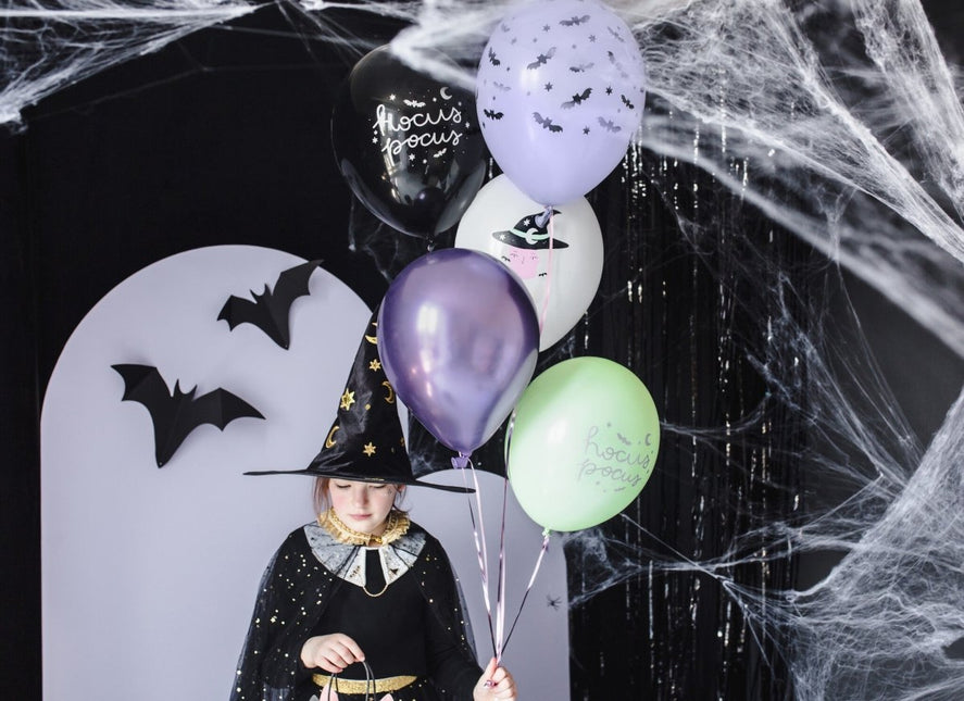 Halloween Ballonnen Hocus Pocus 30cm 6st van Partydeco koop je bij Partywinkel