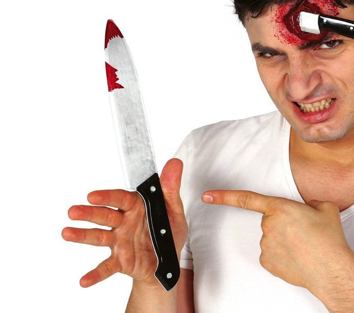 Halloween Bloederig Mes 30cm van Fiestas Guirca koop je bij Partywinkel