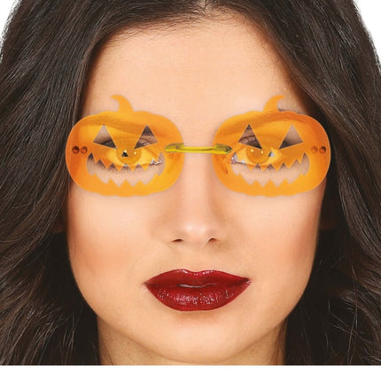 Halloween Bril Oranje Pompoenen van Fiestas Guirca koop je bij Partywinkel