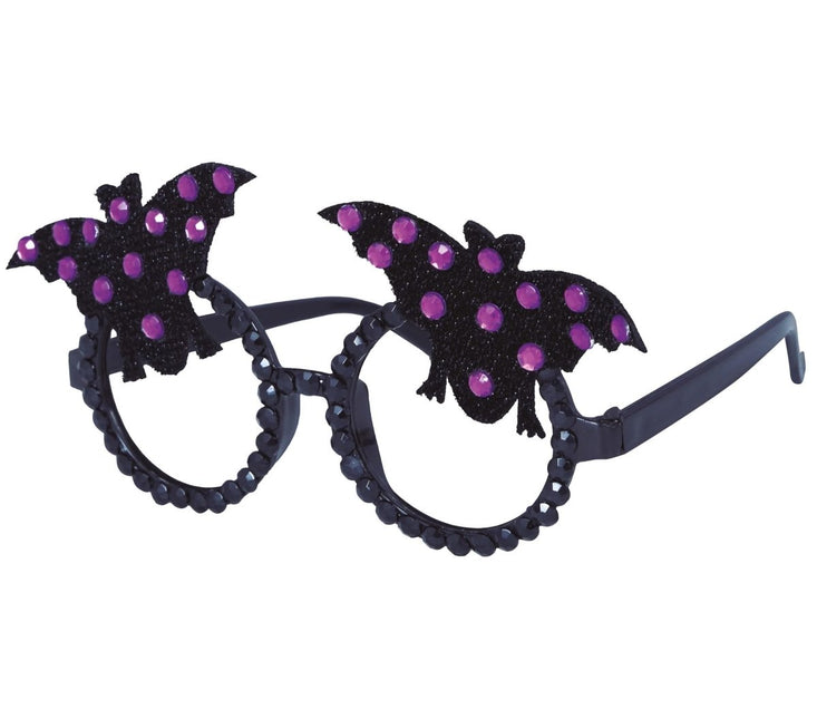 Halloween Bril Vleermuis Glitter van Fiestas Guirca koop je bij Partywinkel