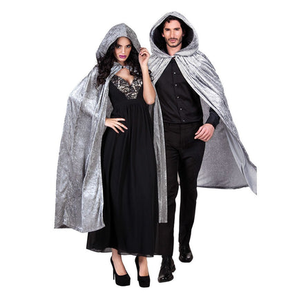 Halloween Cape Grijs 1,7m van Boland koop je bij Partywinkel
