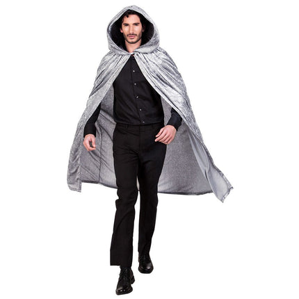 Halloween Cape Grijs 1,7m van Boland koop je bij Partywinkel
