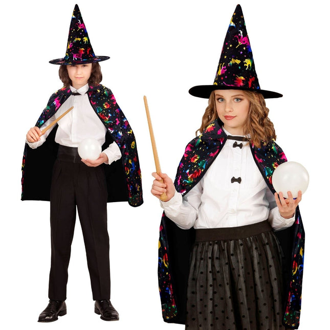 Halloween Cape Kind Tovenaar van Widmann koop je bij Partywinkel