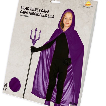 Halloween Cape Paars Kind 1m van Fiestas Guirca koop je bij Partywinkel