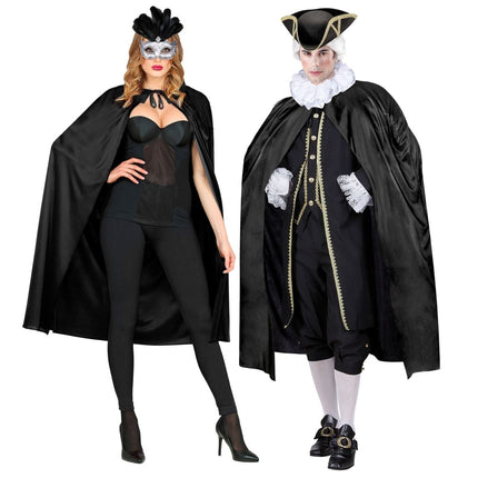 Halloween Cape Zwart 1,15m van Widmann koop je bij Partywinkel