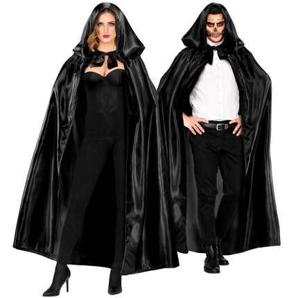 Halloween Cape Zwart 1,52m van Widmann koop je bij Partywinkel