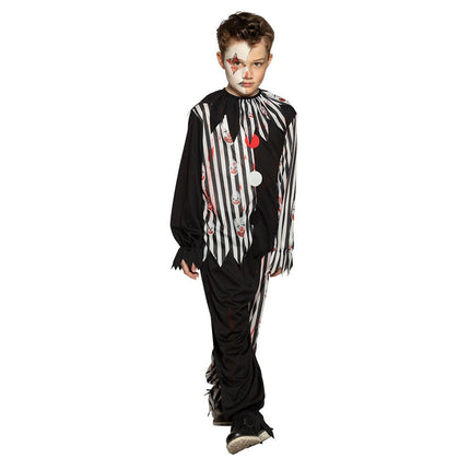 Halloween Clown Kostuum Duister Kind van Boland koop je bij Partywinkel
