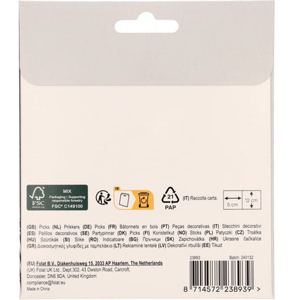 Halloween Cocktailprikkers 12cm 6st van Folat koop je bij Partywinkel