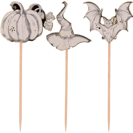 Halloween Cocktailprikkers 12cm 6st van Folat koop je bij Partywinkel