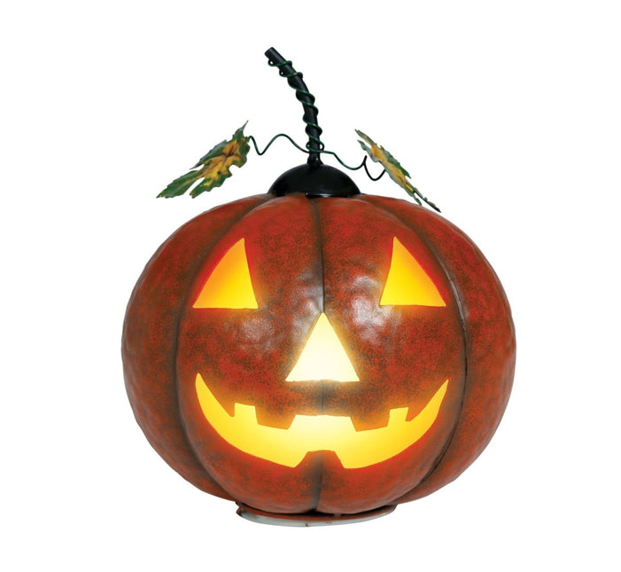 Halloween Decoratie Pompoen Metallic Met Licht 16cm van Fiestas Guirca koop je bij Partywinkel