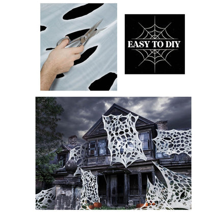 Halloween Decoratie Spinnenwebben 5m van Fiestas Guirca koop je bij Partywinkel