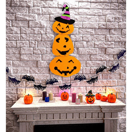 Halloween Deurbord Pompoen 60cm van Widmann koop je bij Partywinkel