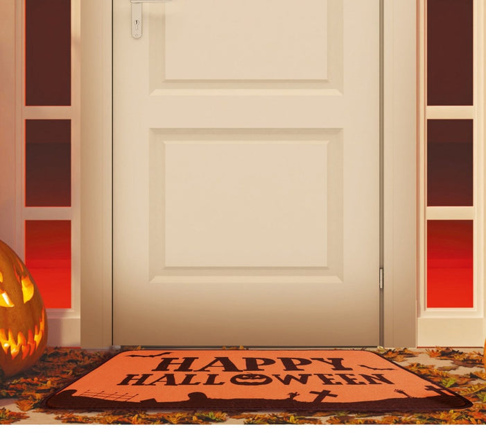 Halloween Deurmat Happy Halloween 60cm van Fiestas Guirca koop je bij Partywinkel