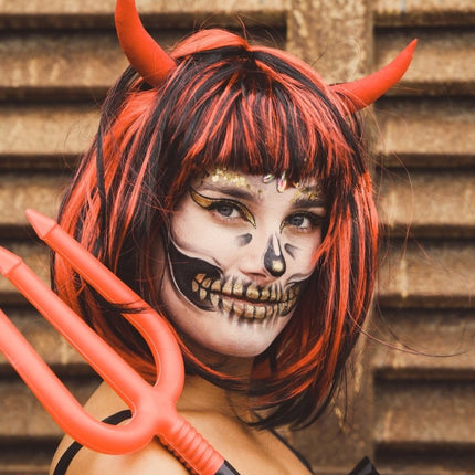 Halloween Drietand Rood 1,13m van Folat koop je bij Partywinkel