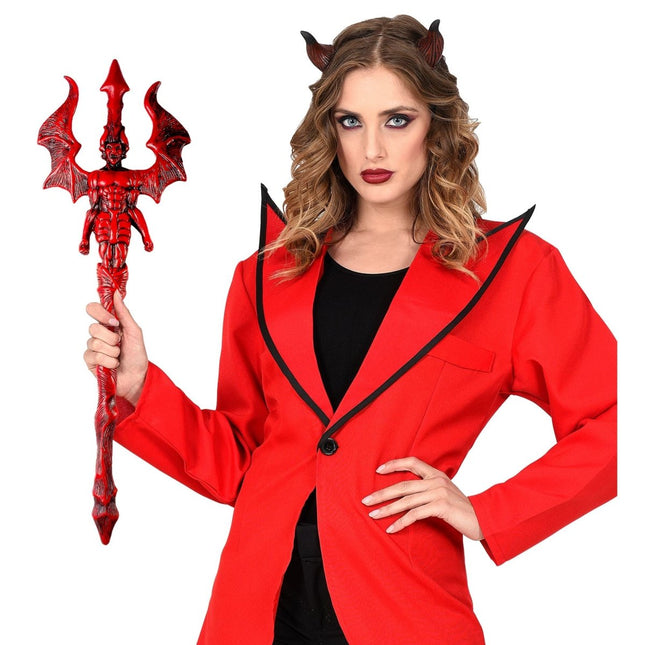 Halloween Drietand Rood Duivel van Widmann koop je bij Partywinkel