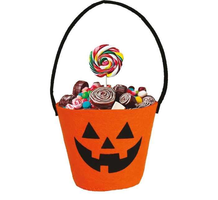 Halloween Emmer Pompoen 13cm van Fiestas Guirca koop je bij Partywinkel
