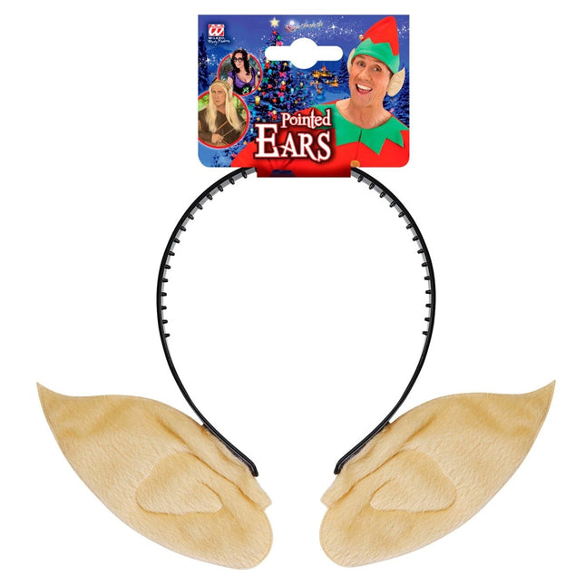 Halloween Haarband Beige Oren van Widmann koop je bij Partywinkel