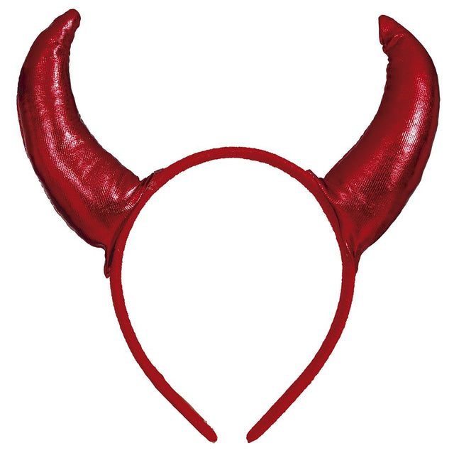 Halloween Haarband Duivelhorens Metallic van Fiestas Guirca koop je bij Partywinkel