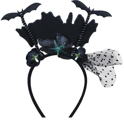 Halloween Haarband Halloween Vleermuizen En Bloem van Fiestas Guirca koop je bij Partywinkel